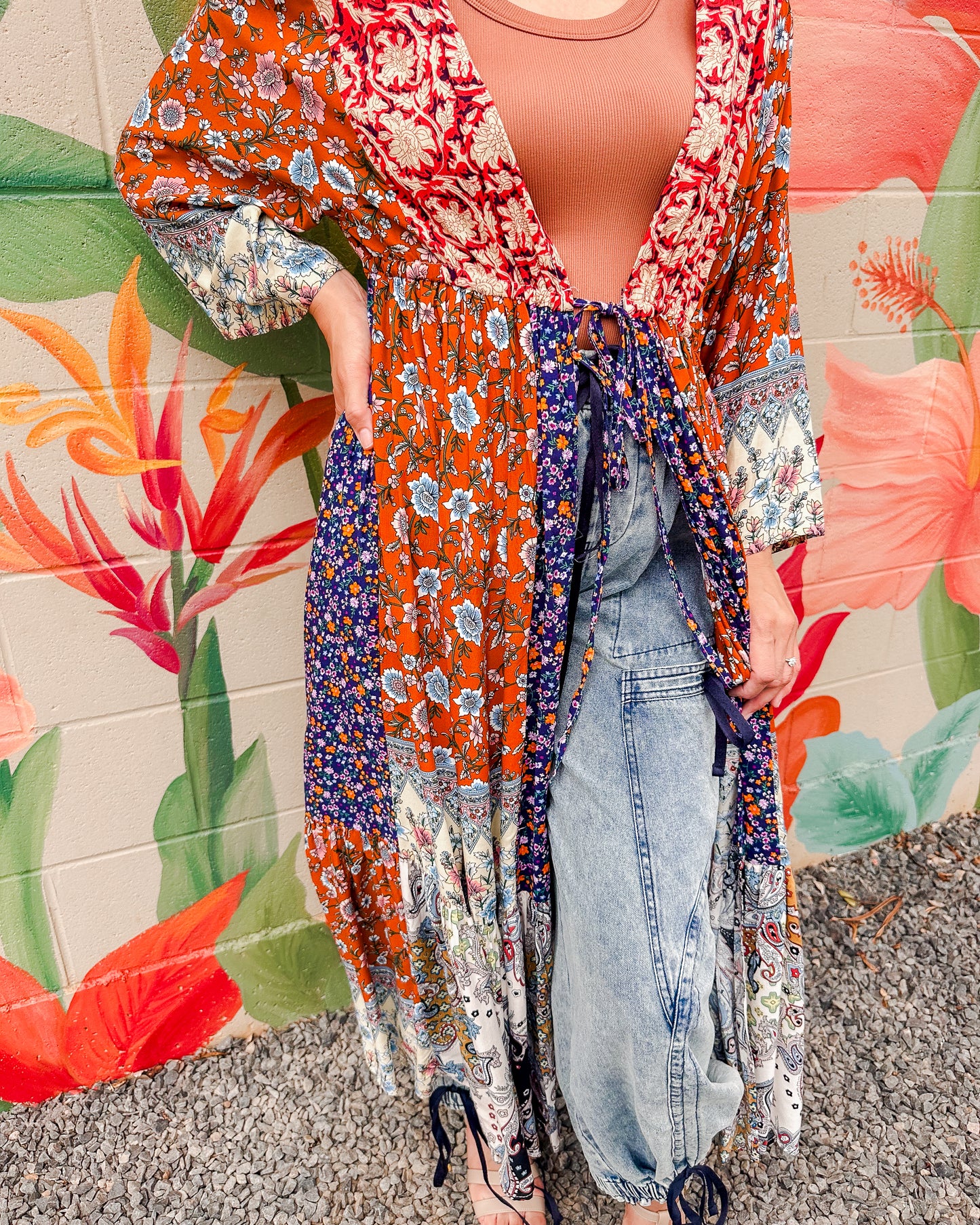 Henrietta Kimono - Navy