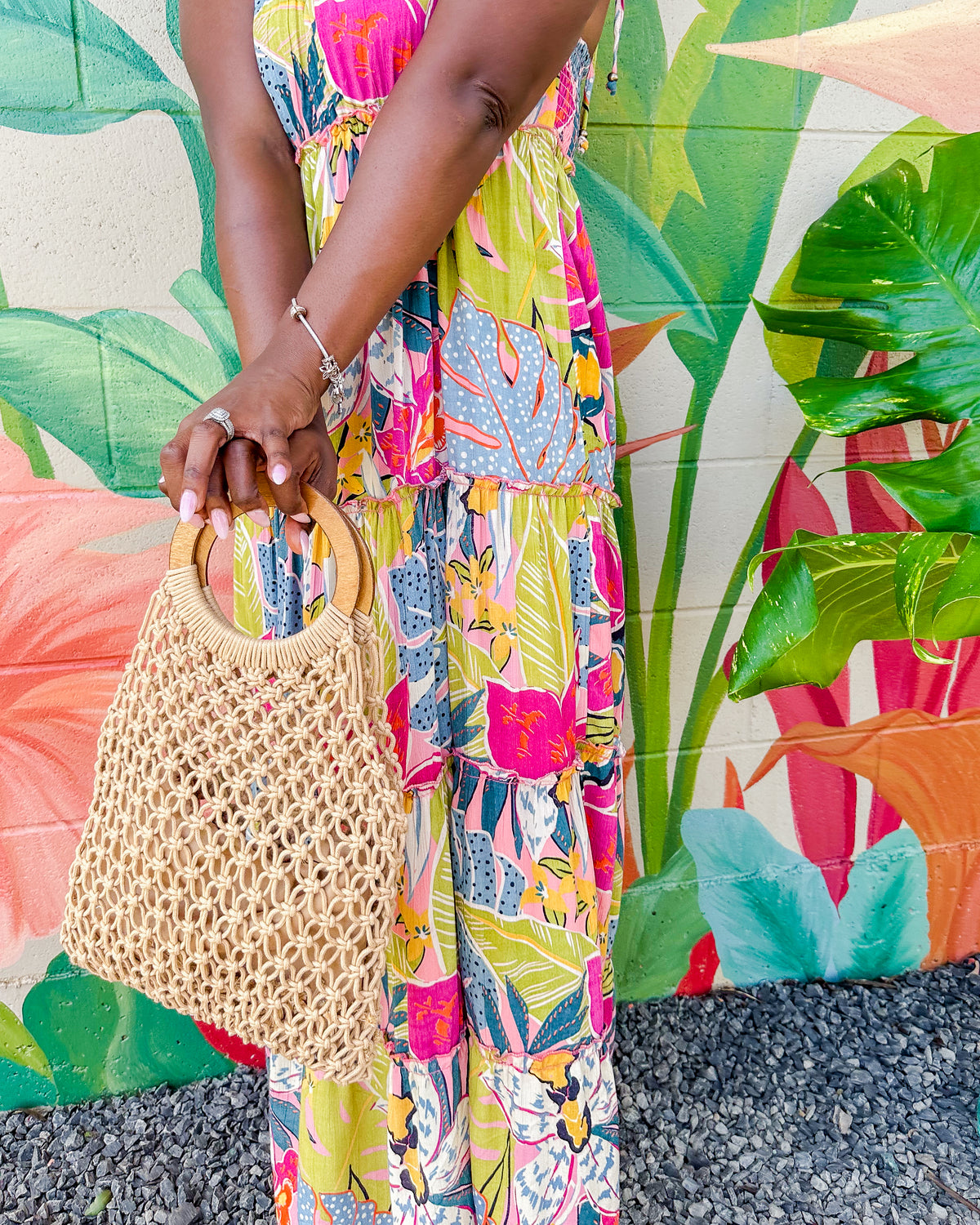 Trini Crochet Bag - Brown