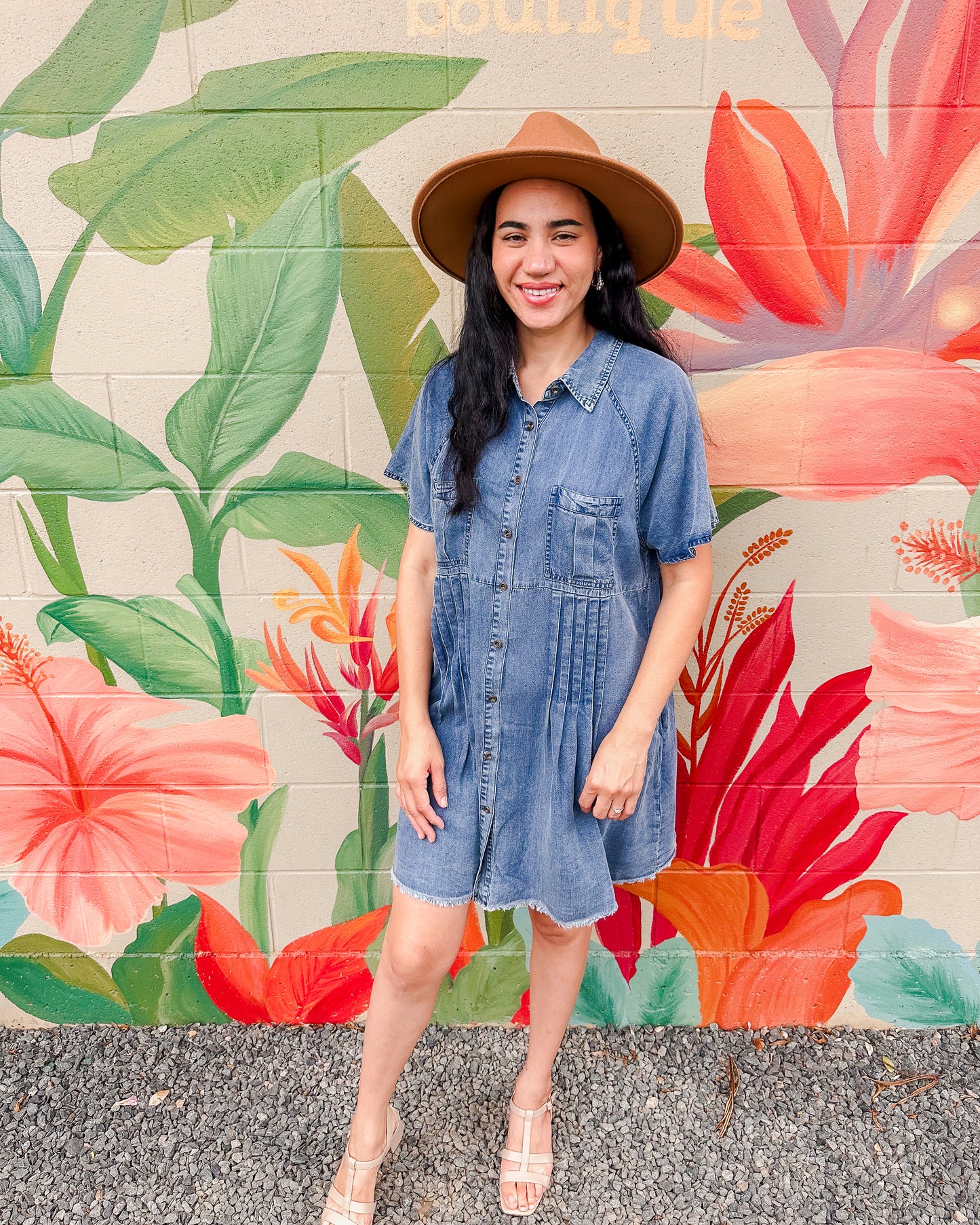 Thora Dress - Medium Wash