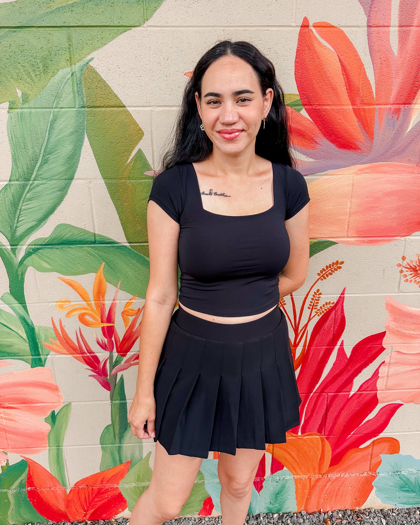 Cora Baby Tee - Black