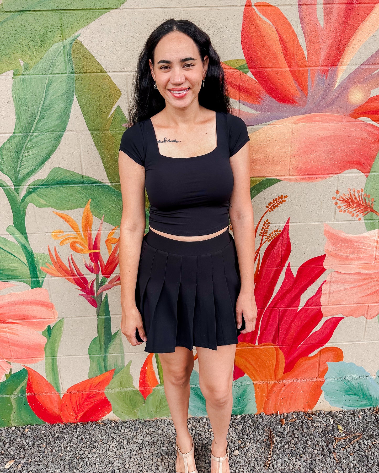 Cora Baby Tee - Black