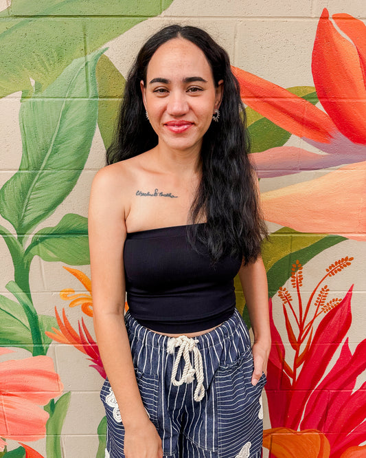 Cowry Tube Top - Black