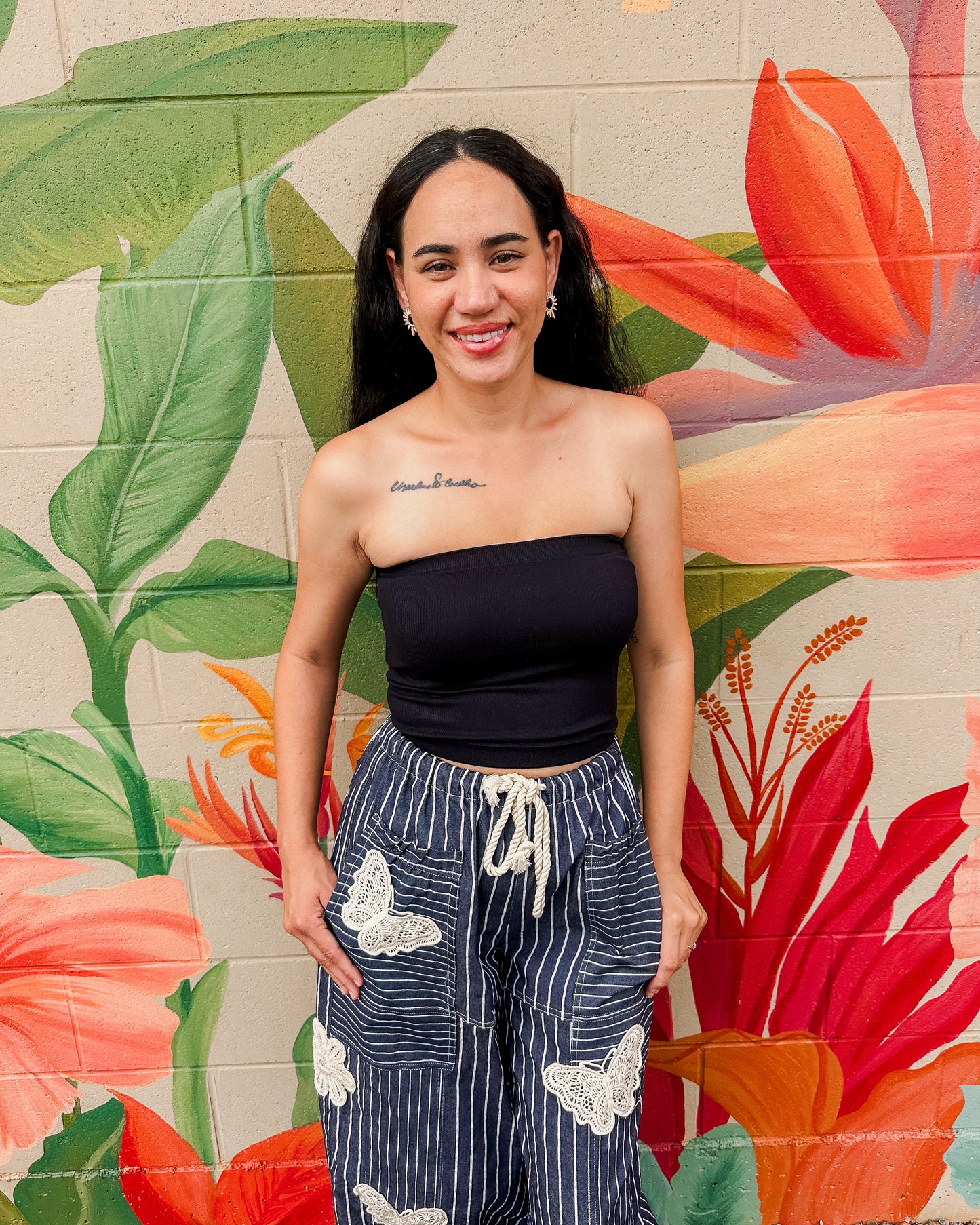 Cowry Tube Top - Black