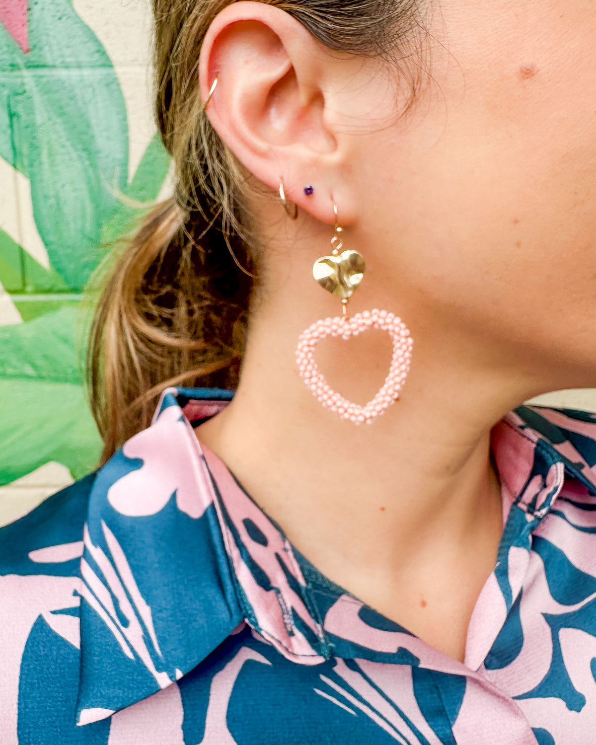 True Love Earrings - Pink