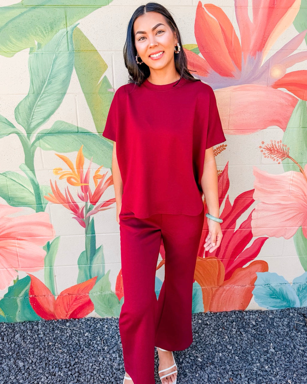 Rosalia Pants - Burgundy