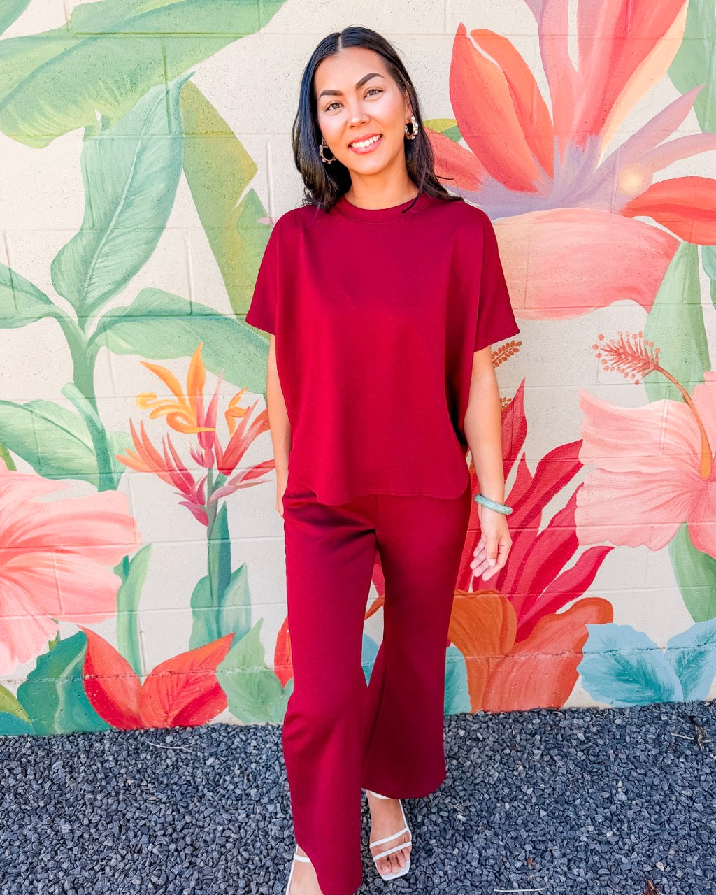 Rosalia Pants - Burgundy