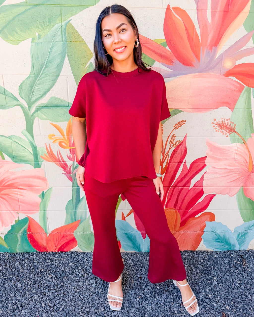 Rosalia Pants - Burgundy