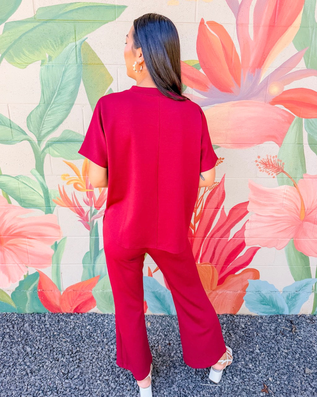 Rosalia Pants - Burgundy