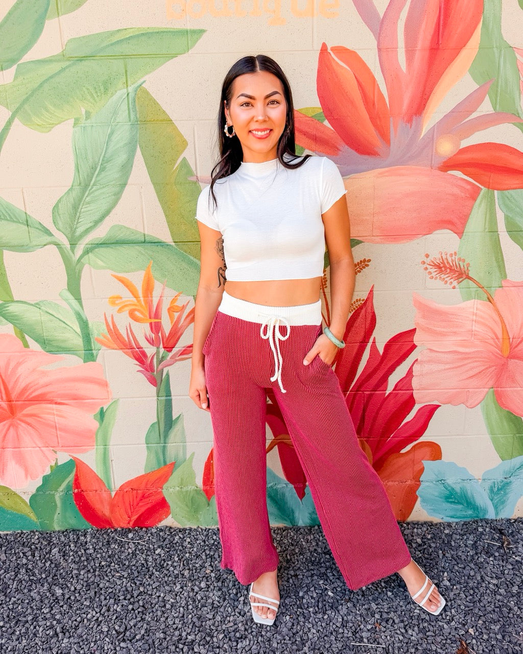 Lima Pants - Burgundy