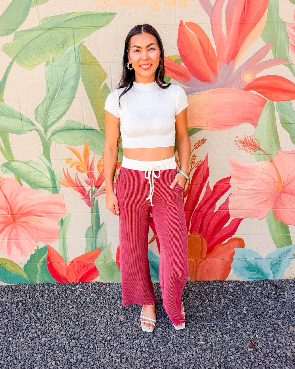 Lima Pants - Burgundy