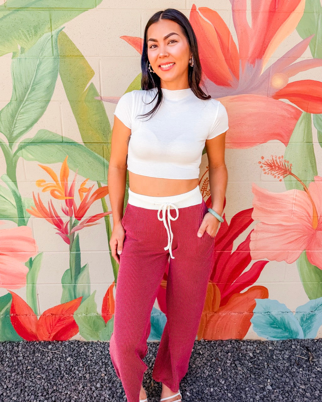 Lima Pants - Burgundy