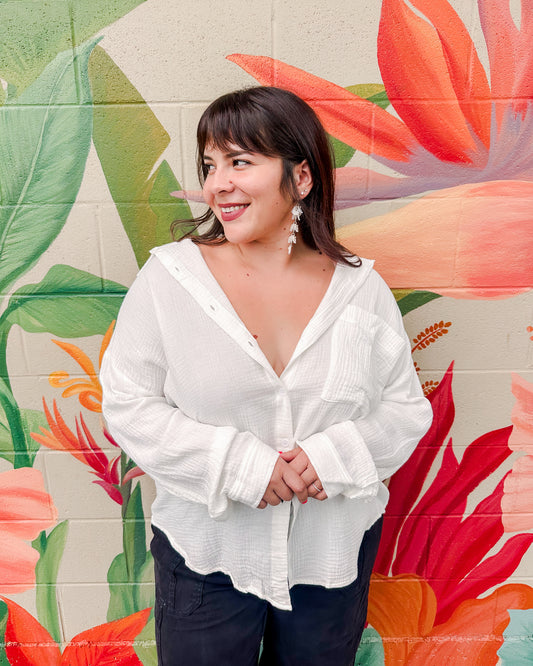 Micah Top -White