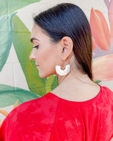 Pack Your Bags Earrings - Ivory