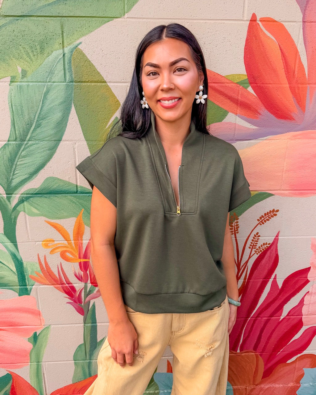 Jayla Top - Olive