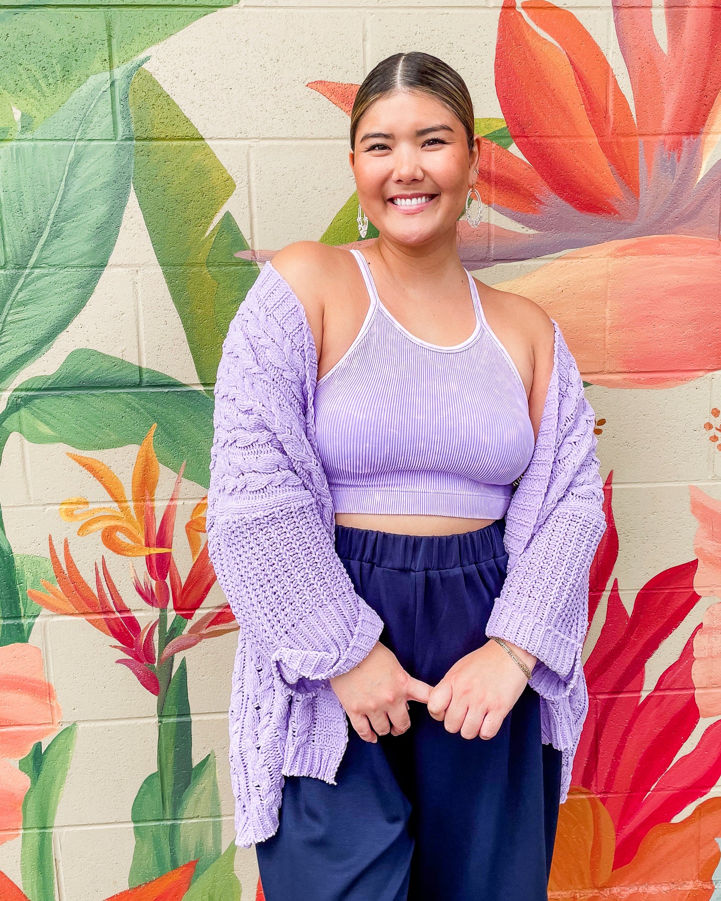 Diedra Cardigan - Lilac