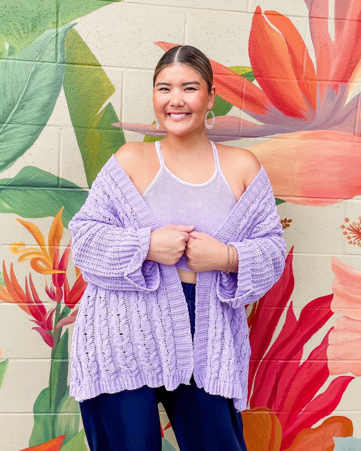 Diedra Cardigan - Lilac