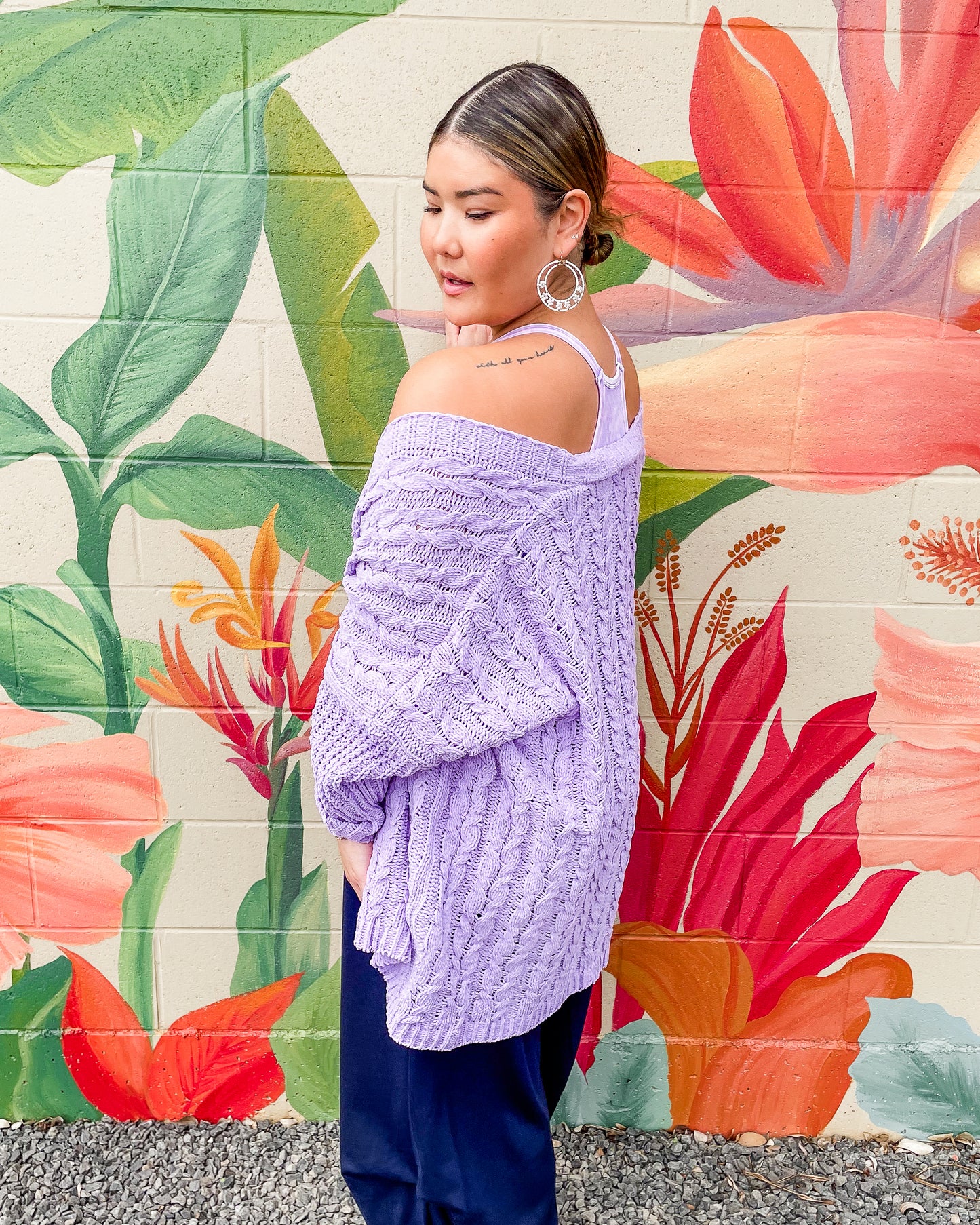 Diedra Cardigan - Lilac