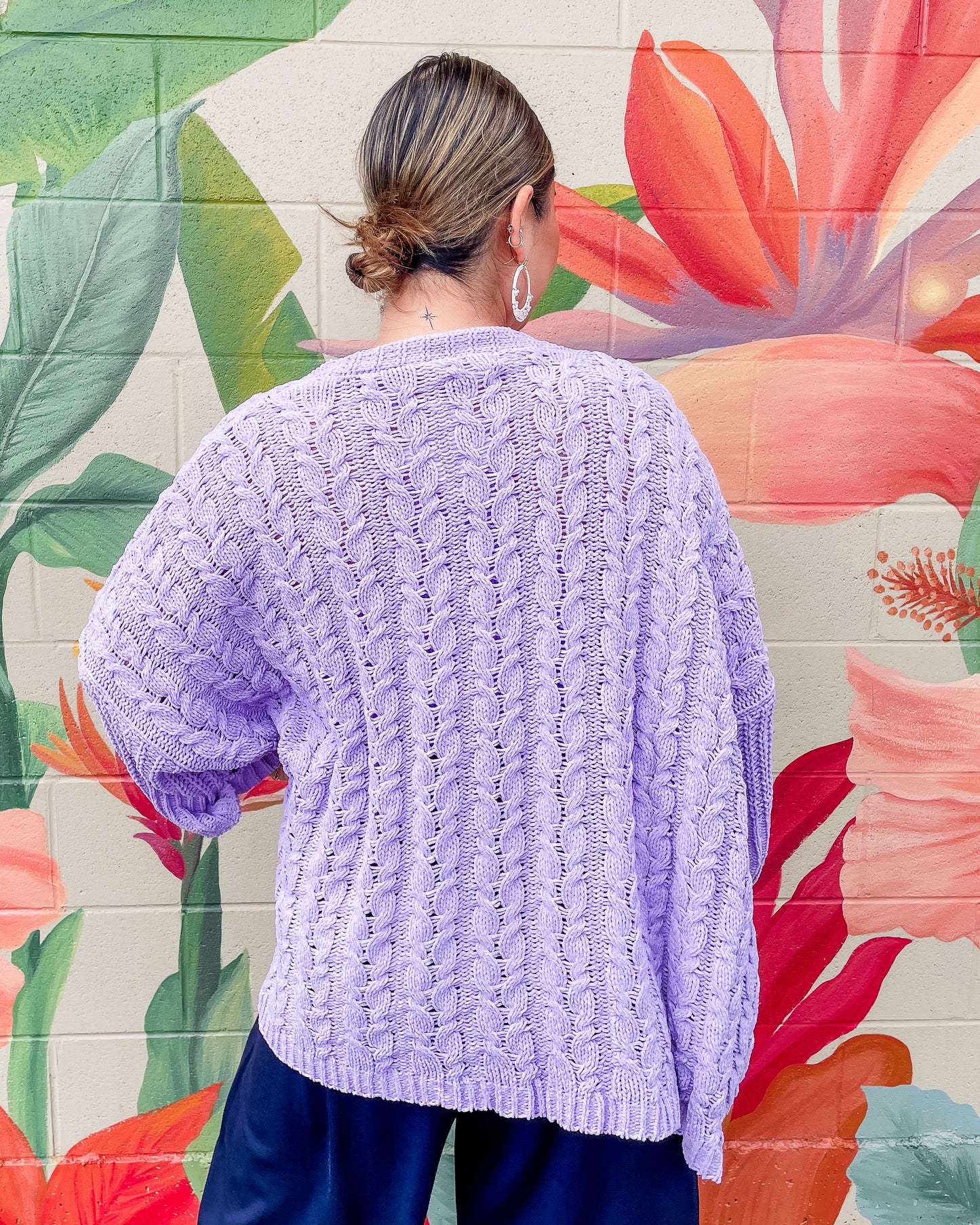 Diedra Cardigan - Lilac