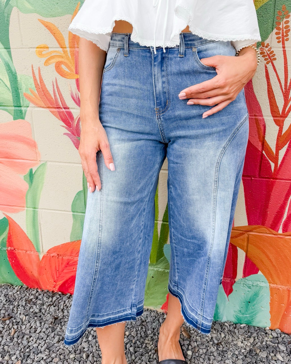 José Denim Culottes