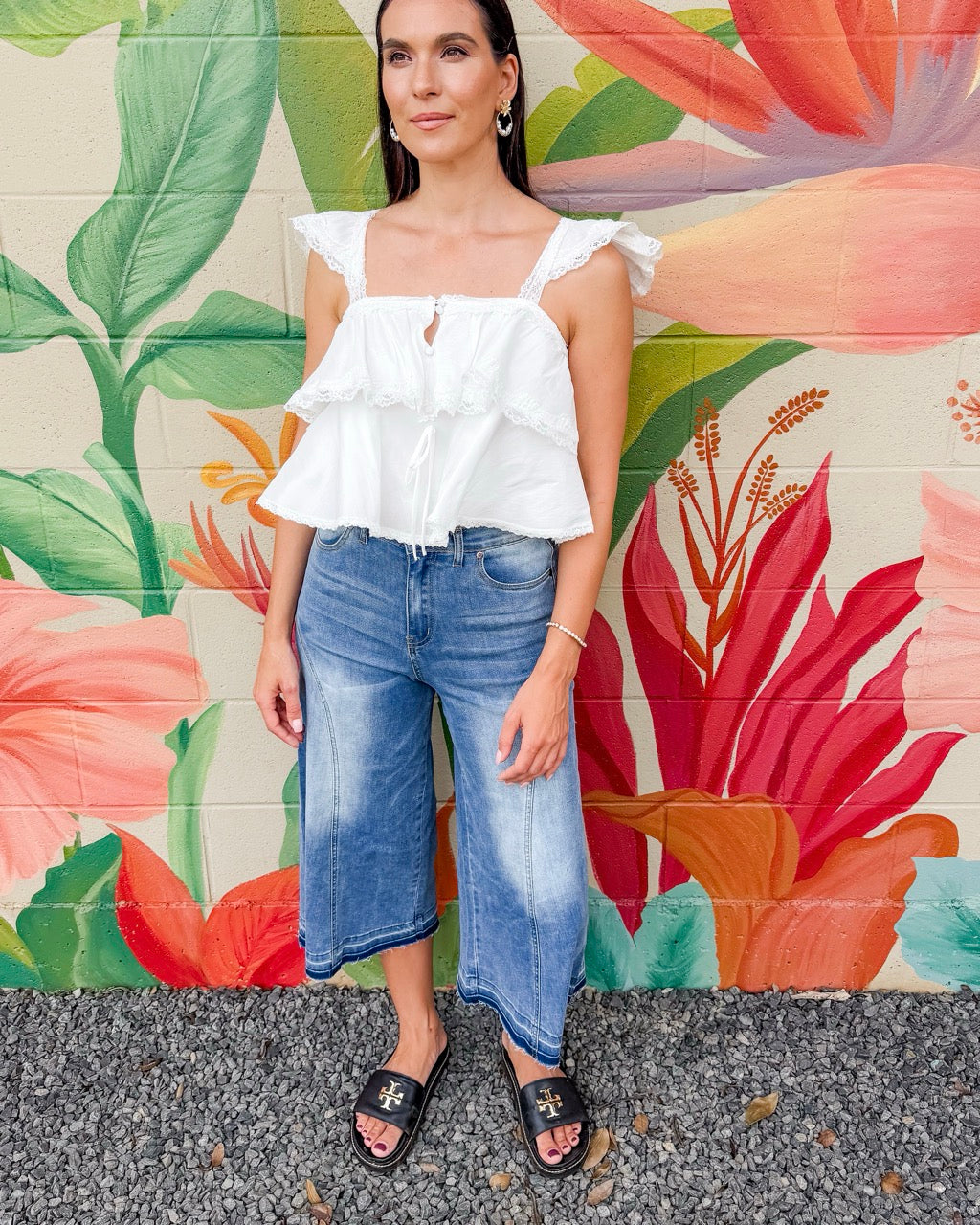 José Denim Culottes