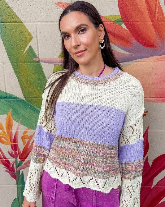 Peachy Sweater - Lilac