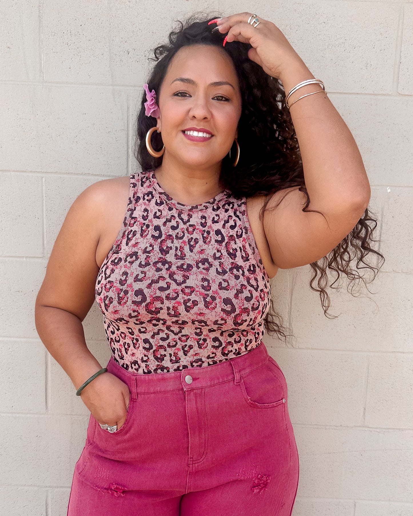 Jaslene Tank - Berry