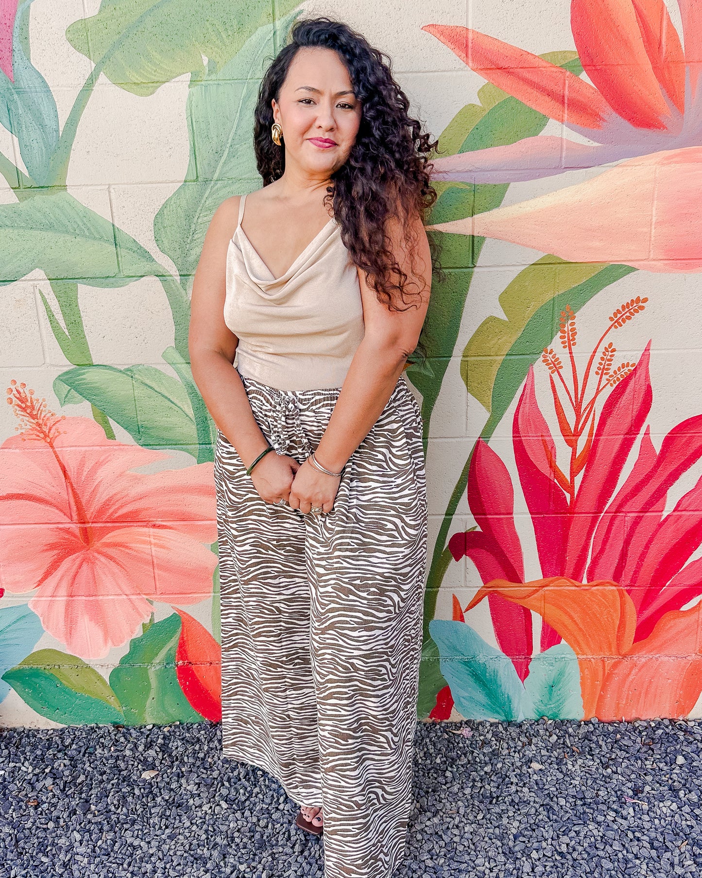 Ollie Rae Pants - Brown Zebra