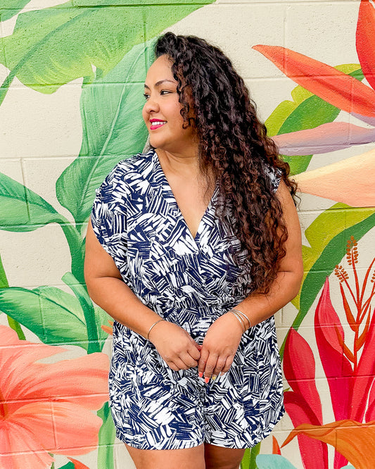 Liza Romper - Navy