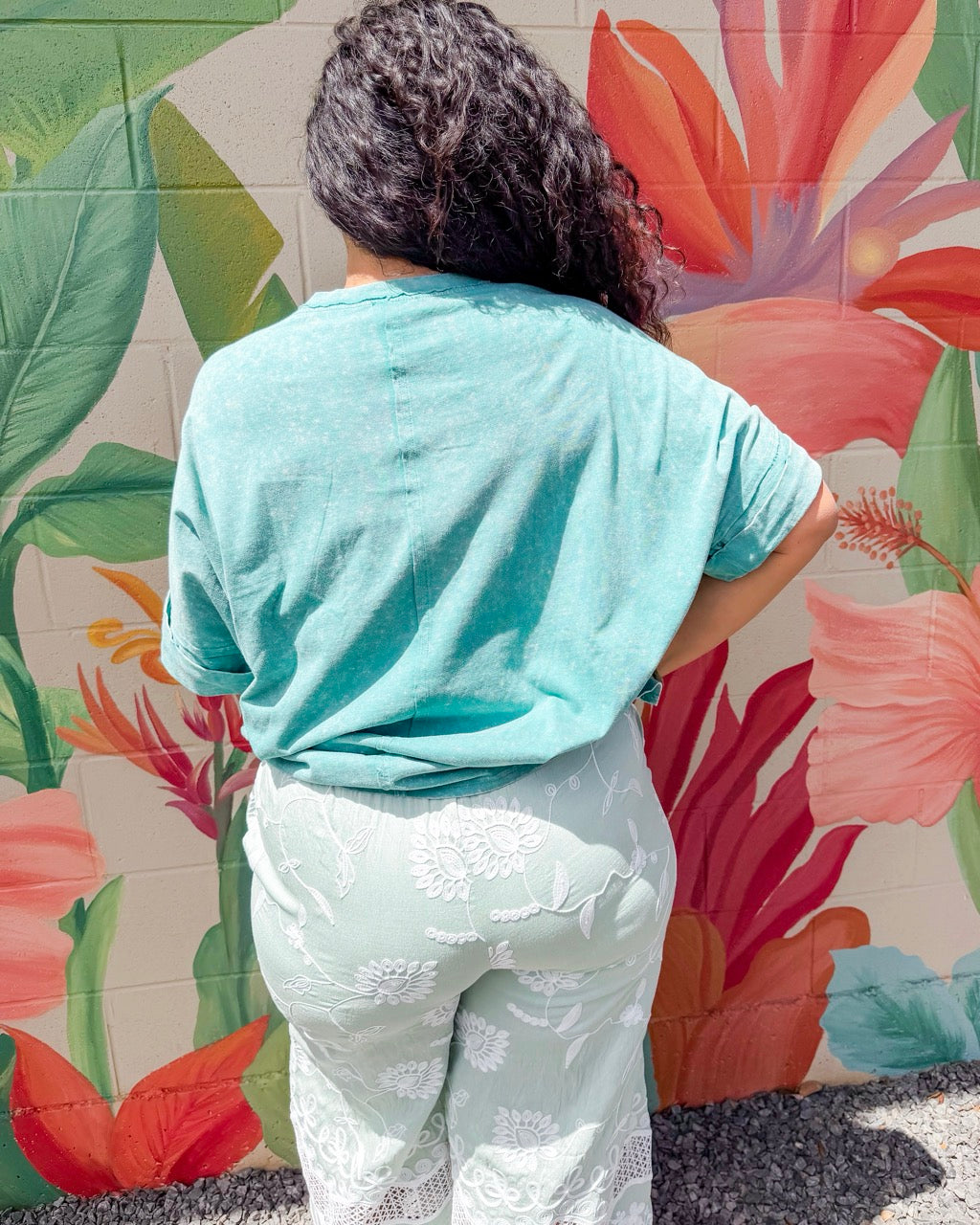 Coco de Rasta Tee - Dusty Mint
