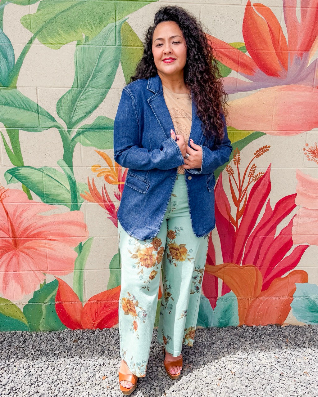 Makanalani Blazer - Dark Wash