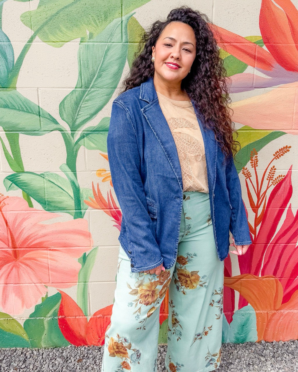Makanalani Blazer - Dark Wash