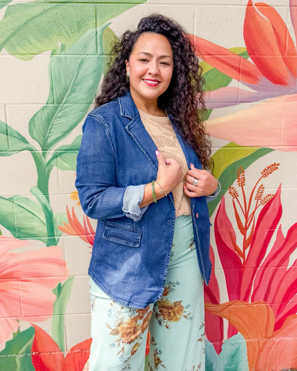 Makanalani Blazer - Dark Wash