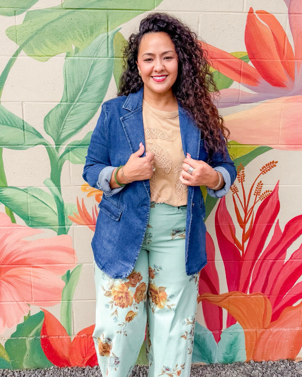 Makanalani Blazer - Dark Wash