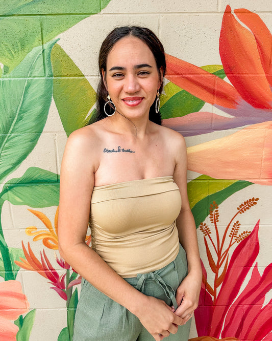 Dex Tube Top - Khaki