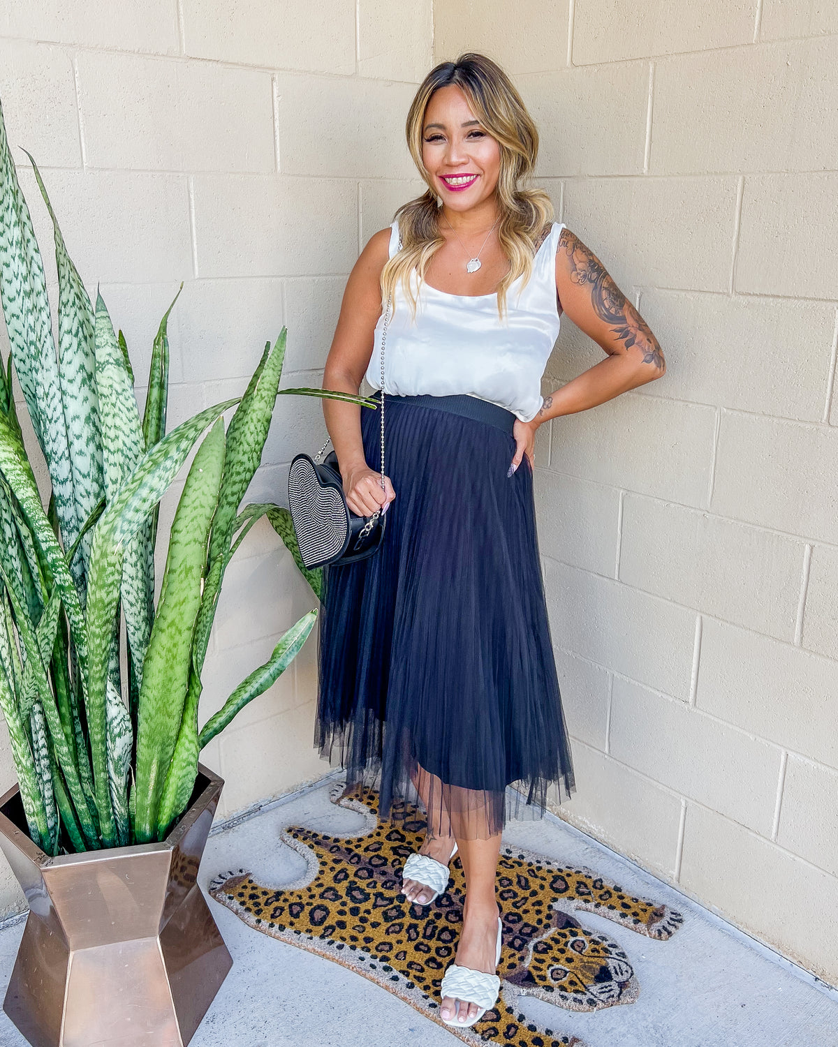 Star Tulle Skirt - Black