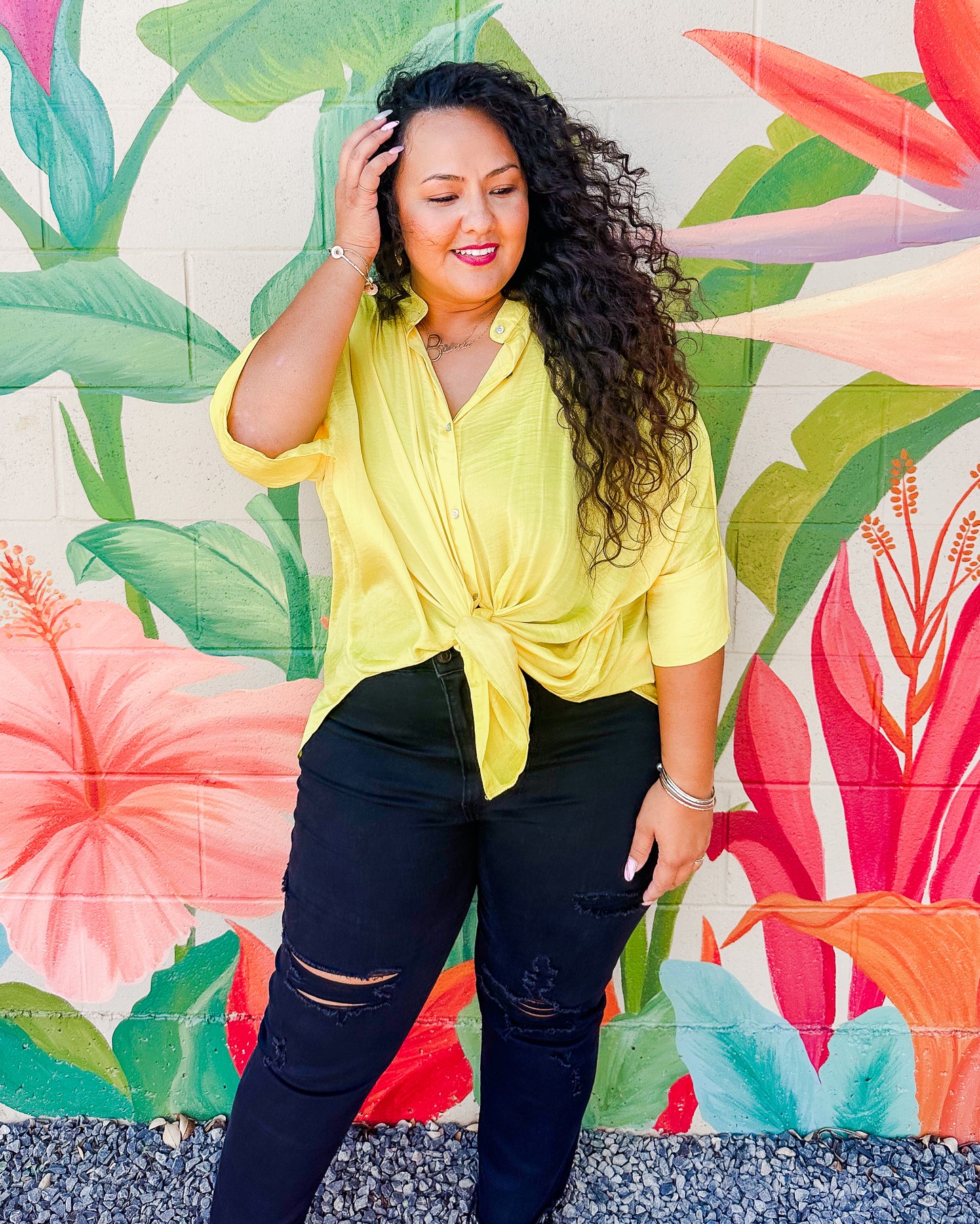 Raelynn Blouse - Lemon