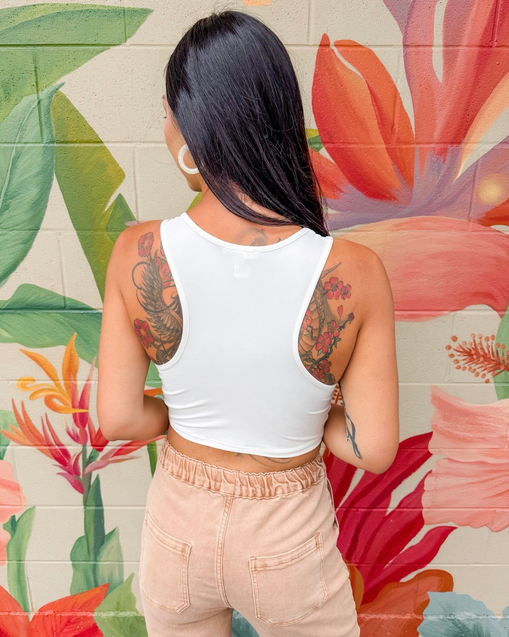 Kezzie Tank - White