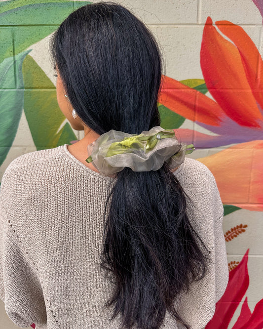 Bella Scrunchie - Olive