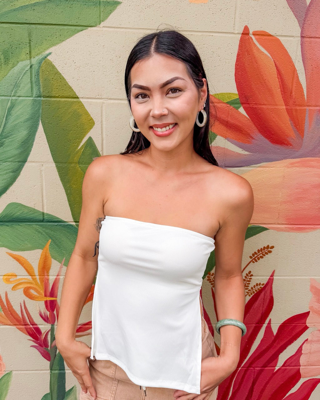 Melanie Tube Top - White