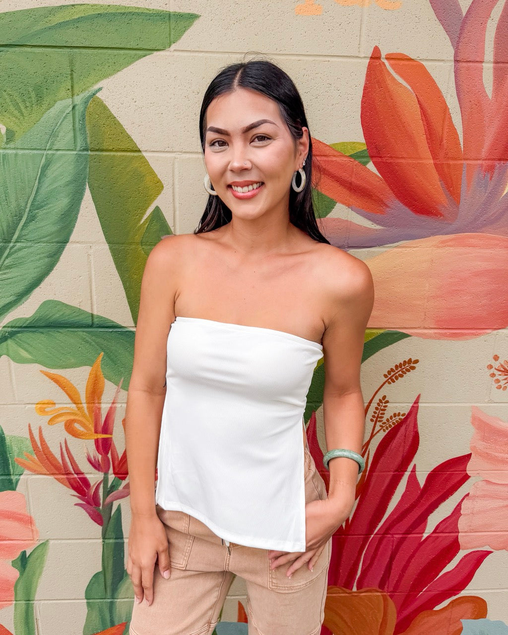Melanie Tube Top - White