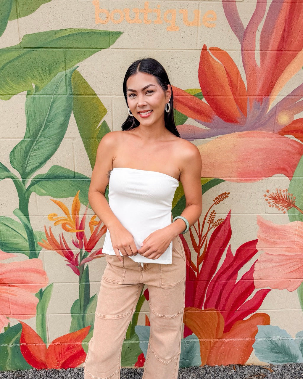 Melanie Tube Top - White