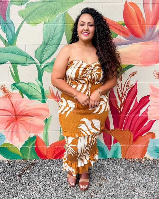 Makayla Dress - Mustard