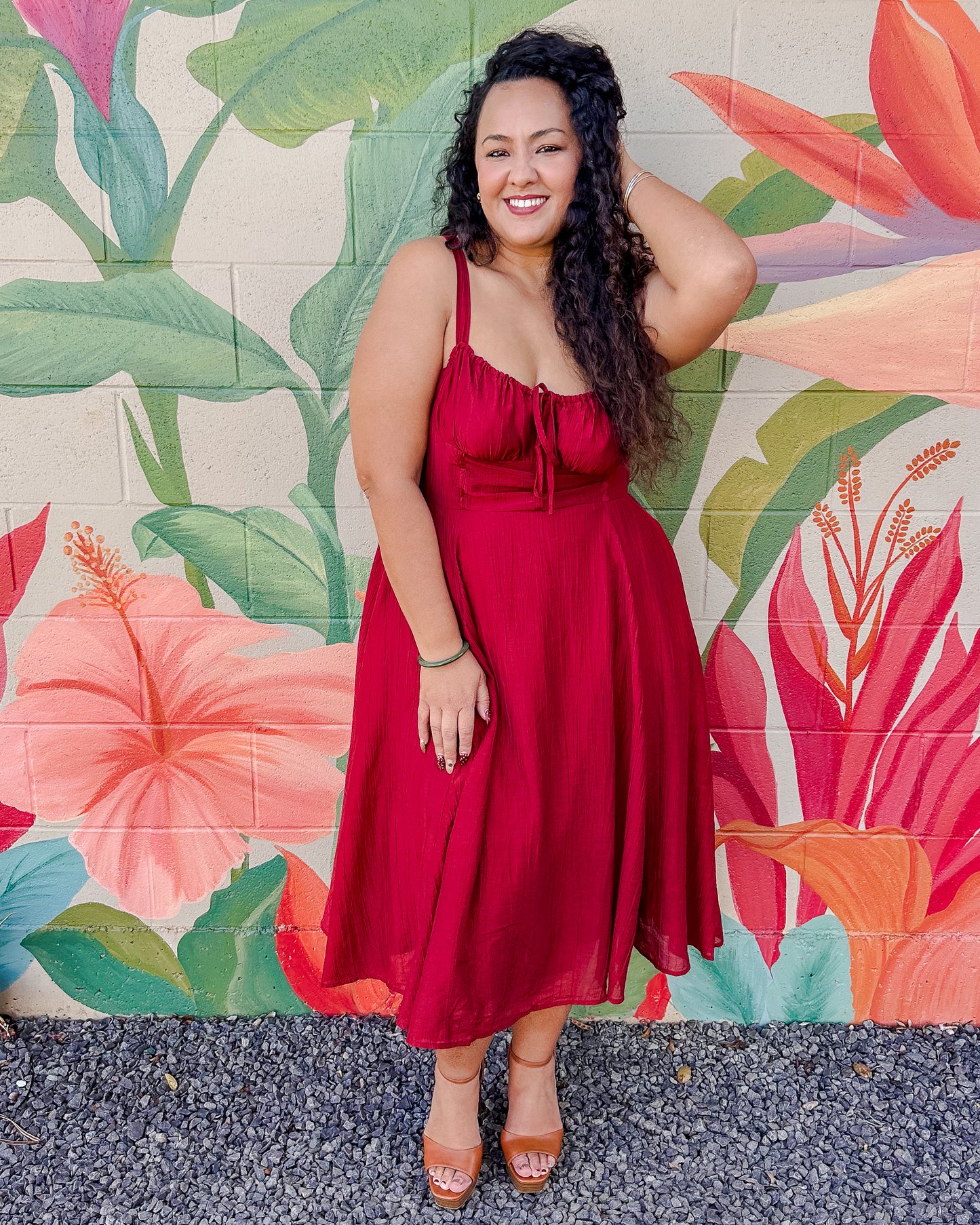 Belle Dress - Merlot