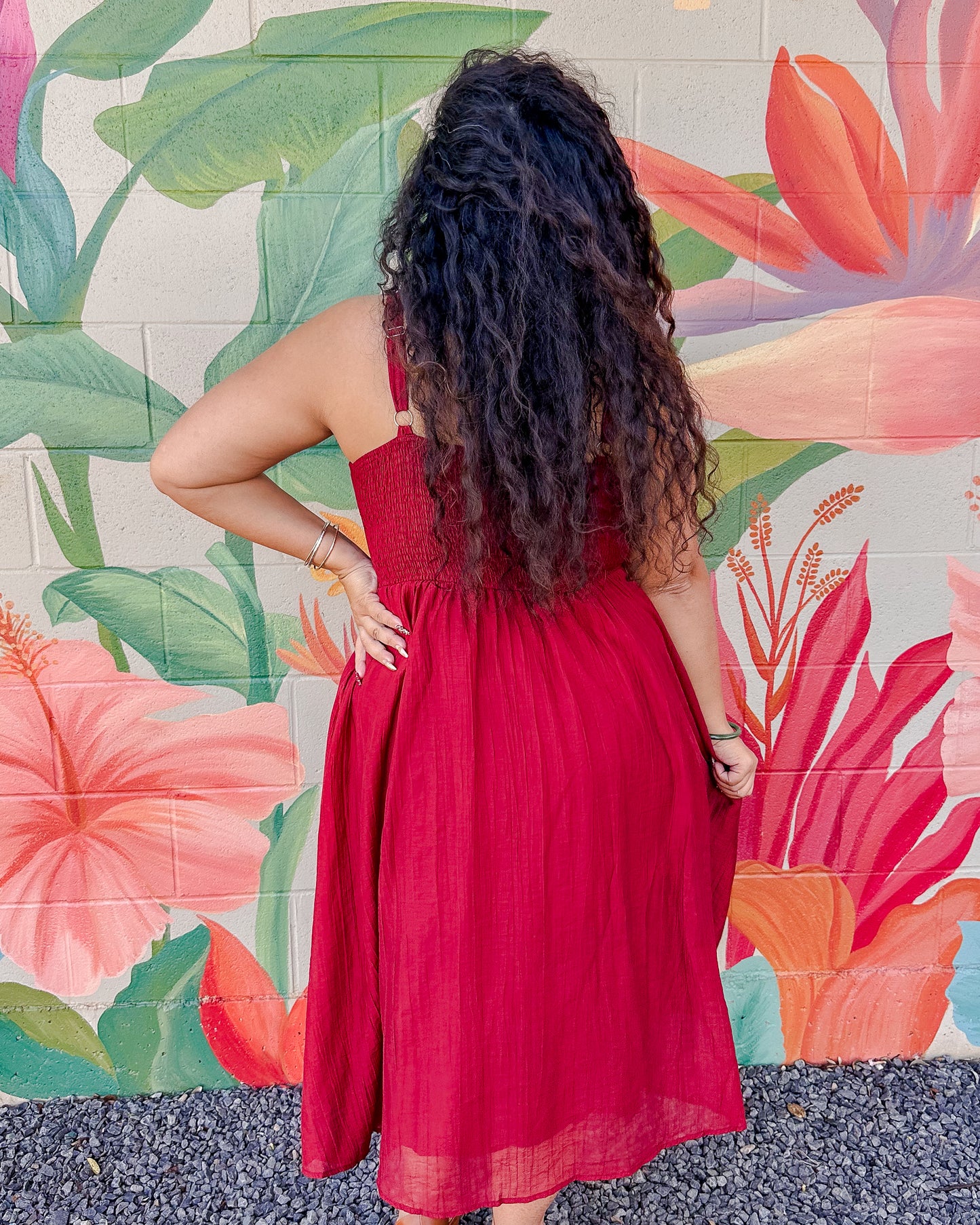 Belle Dress - Merlot