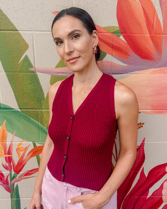 Everly Top - Cabernet