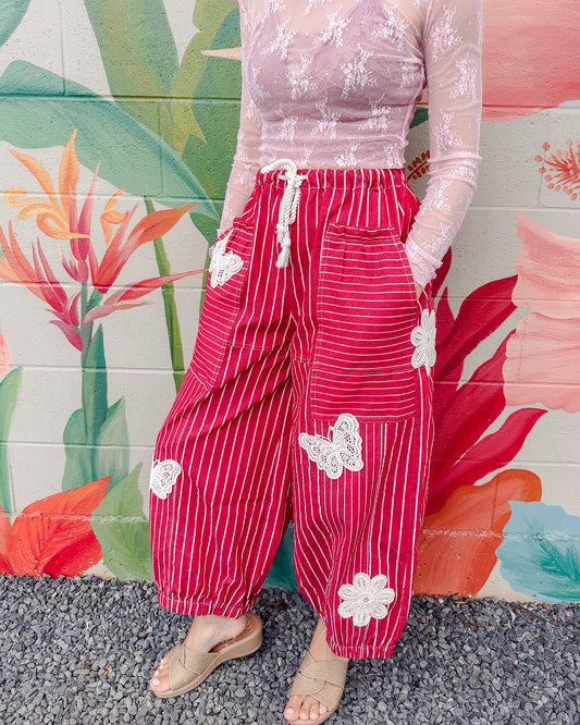 Tiramisu Pants - Red