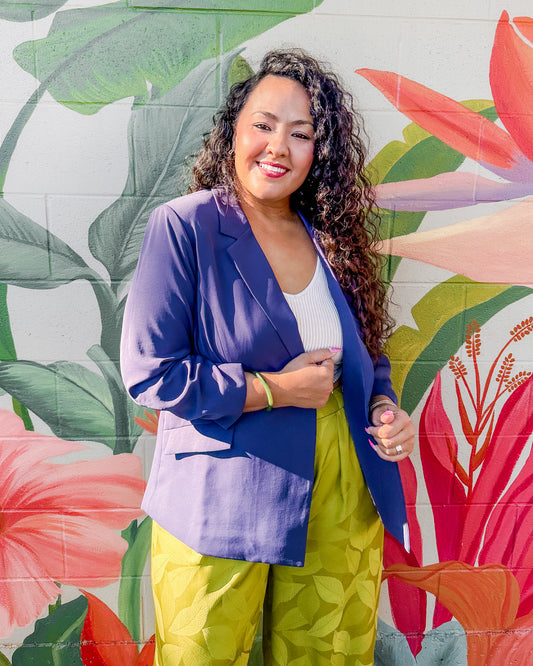 Chloe Blazer - Indigo