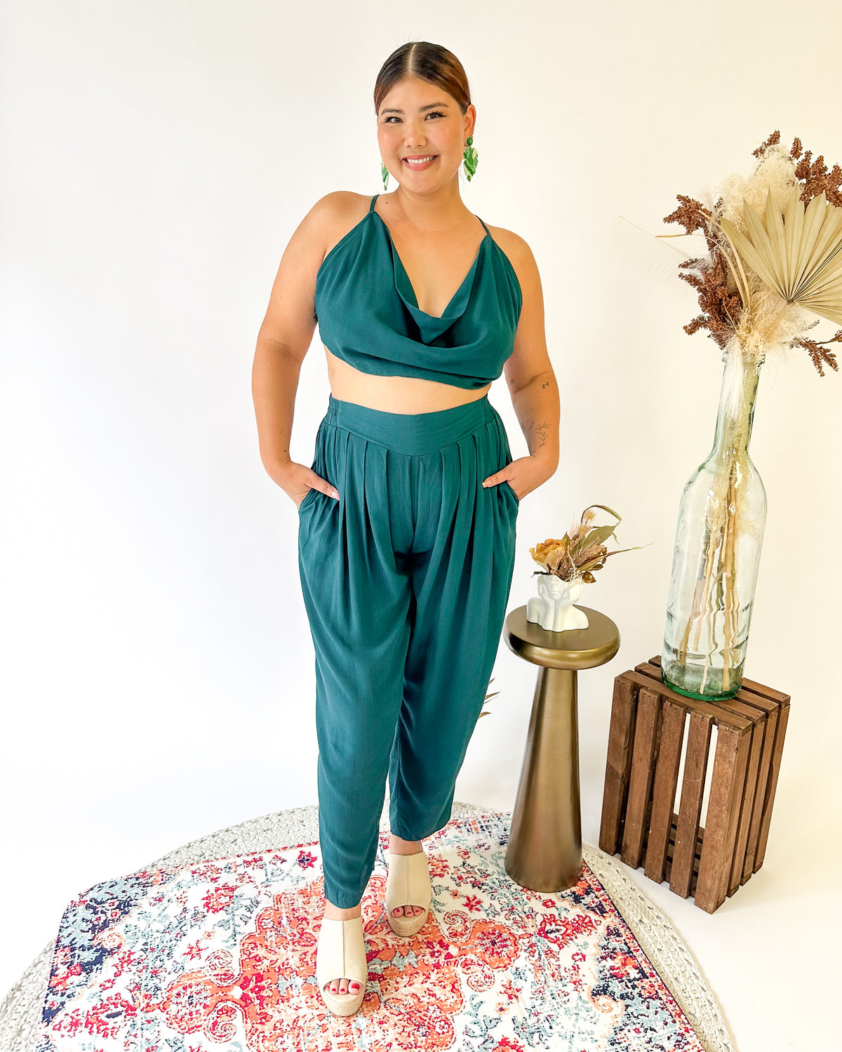 Allegra Top - Forest (Size L)
