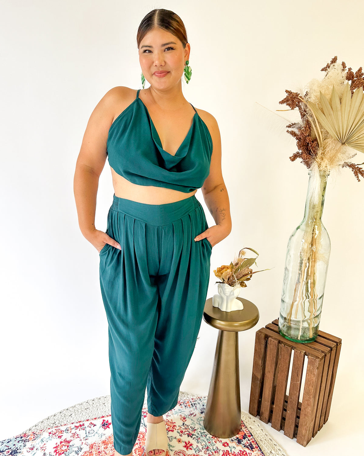 Allegra Top - Forest (Size L)