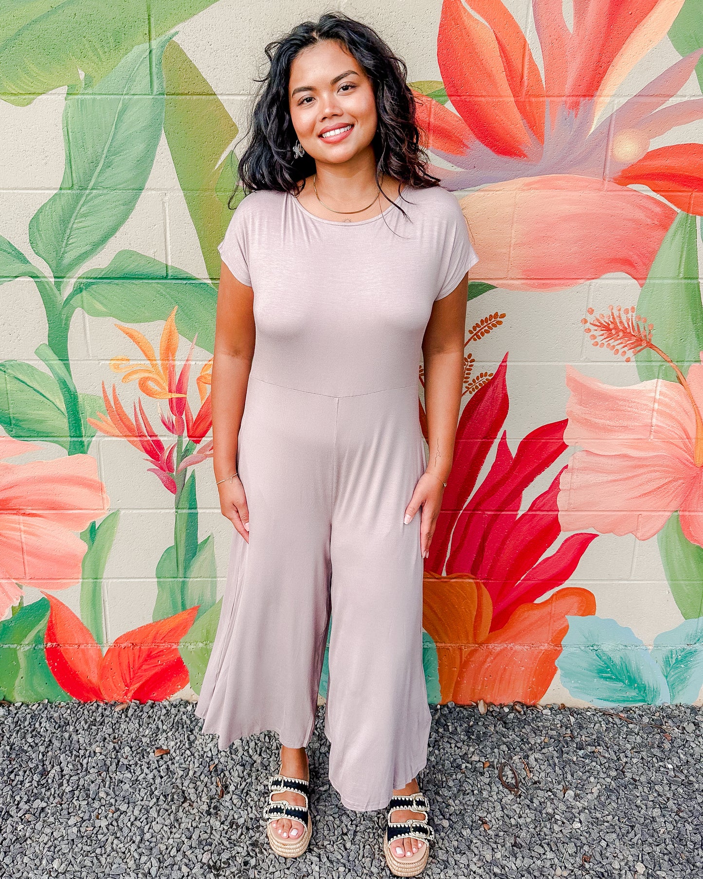 Disco Jumpsuit - Taupe